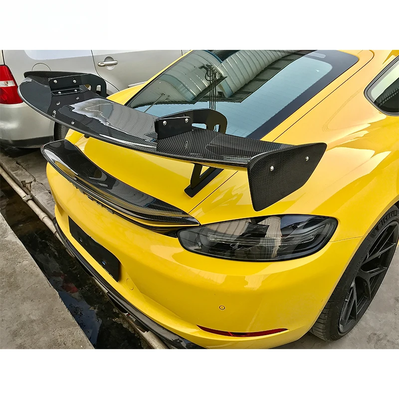 For GT 4 Style Dry Carbon Fiber Car Rear Spoiler Wing for 718 2016-2019
For GT 4 Style Dry Carbon Fiber Car Rear Spoiler Wing for 718 2016-2019