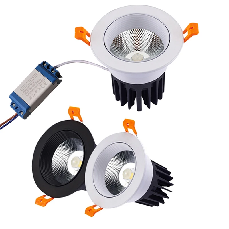 Downlight Dimmable Anti Glare Recessed AC220V 110V 240V 10W 20W 30W Lamp Round Led Cob Ceiling Room Bedroom Spot Light
Downlight Dimmable Anti Glare Recessed AC220V 110V 240V 10W 20W 30W Lamp Round Led Cob Ceiling Room Bedroom Spot Light