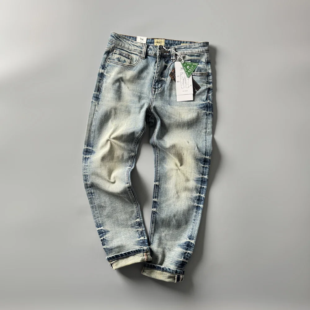 Light Wa Straight Leg Stretchy Jeans Men's American Retro Loose Fit Versatile Casual Wear Resistant mid Waist Zipper Closure
Light Wa Straight Leg Stretchy Jeans Men's American Retro Loose Fit Versatile Casual Wear Resistant mid Waist Zipper Closure