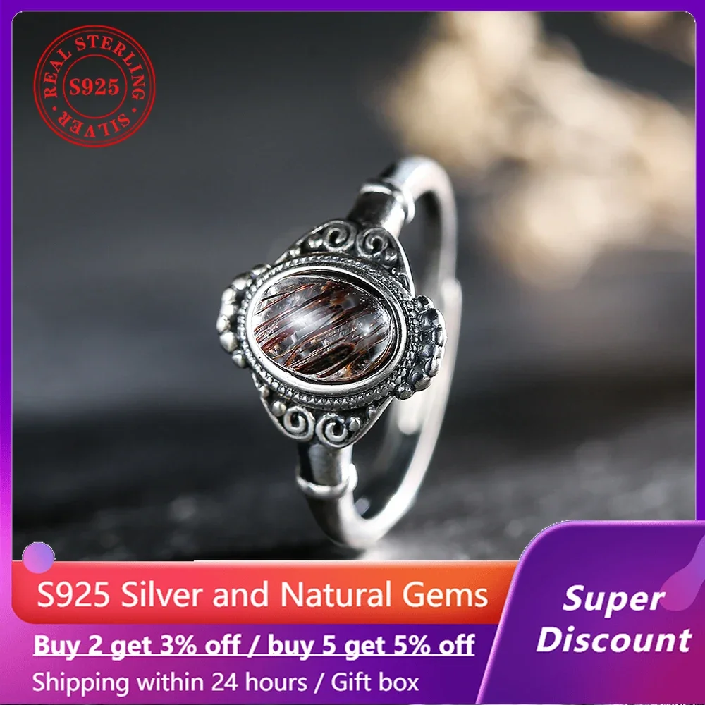Palace Style S925 Pure Silver Ring with Natural Mineral Colored Crystal Women's Ring Wedding Exquisite Jewelry Gift Couple Ring
Palace Style S925 Pure Silver Ring with Natural Mineral Colored Crystal Women's Ring Wedding Exquisite Jewelry Gift Couple Ring