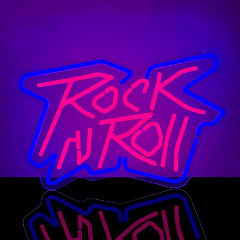 Rock n Roll Neon Sign for Party Decor Dazzling sparkling neon, party essential, great mood all night
Rock n Roll Neon Sign for Party Decor Dazzling sparkling neon, party essential, great mood all night