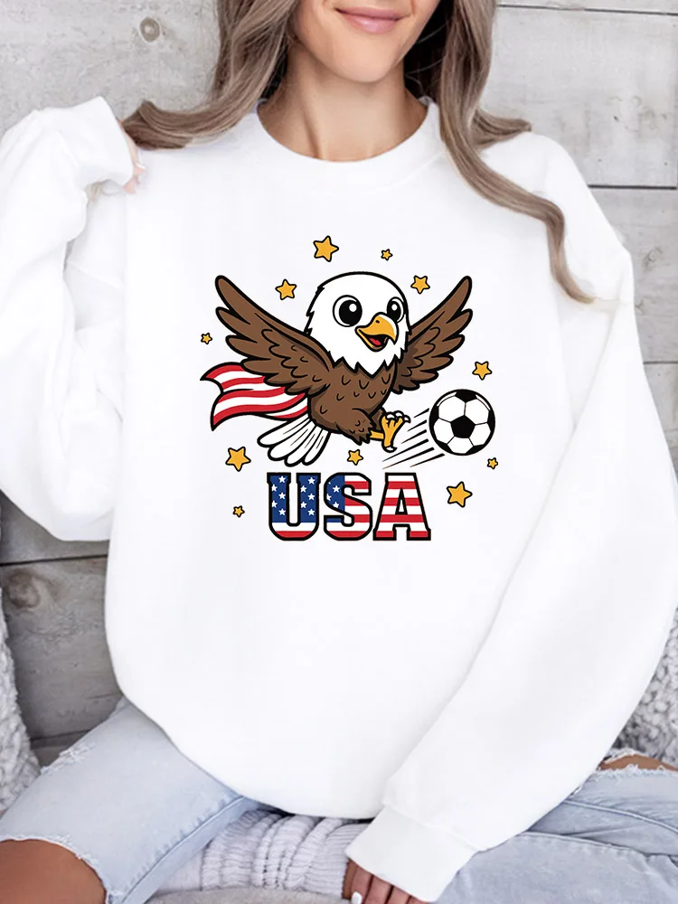Женская толстовка Eagle Play Soccer с круглым вырезом, повседневный пуловер с длинными рукавами, свободный крой, для повседневной носки
Женская толстовка Eagle Play Soccer с круглым вырезом, повседневный пуловер с длинными рукавами, свободный крой, для повседневной носки