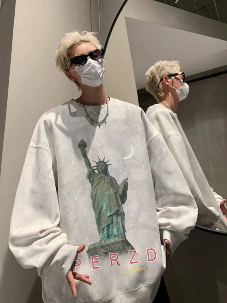 Американский ретро-свитшот с эффектом тай-дай, с длинными рукавами и круглым вырезом, весенне-осенний, молодежный, повседневный, из смесового хлопка и полиэстера
Американский ретро-свитшот с эффектом тай-дай, с длинными рукавами и круглым вырезом, весенне-осенний, молодежный, повседневный, из смесового хлопка и полиэстера