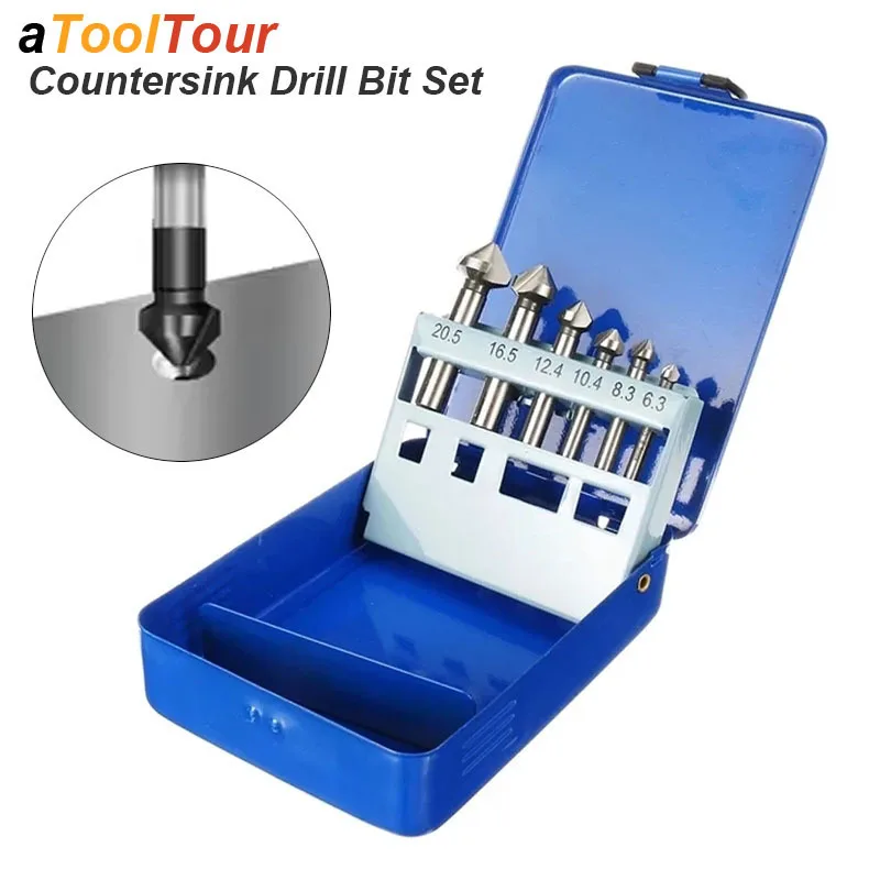Набор сверл с зенковкой, инструмент для снятия фаски, диаметр отверстия для металла, дерева, 3 канавки, 90 градусов, высокоскоростная сталь, фреза для снятия заусенцев, концевая фреза, раковина 
Набор сверл с зенковкой, инструмент для снятия фаски, диаметр отверстия для металла, дерева, 3 канавки, 90 градусов, высокоскоростная сталь, фреза для снятия заусенцев, концевая фреза, раковина