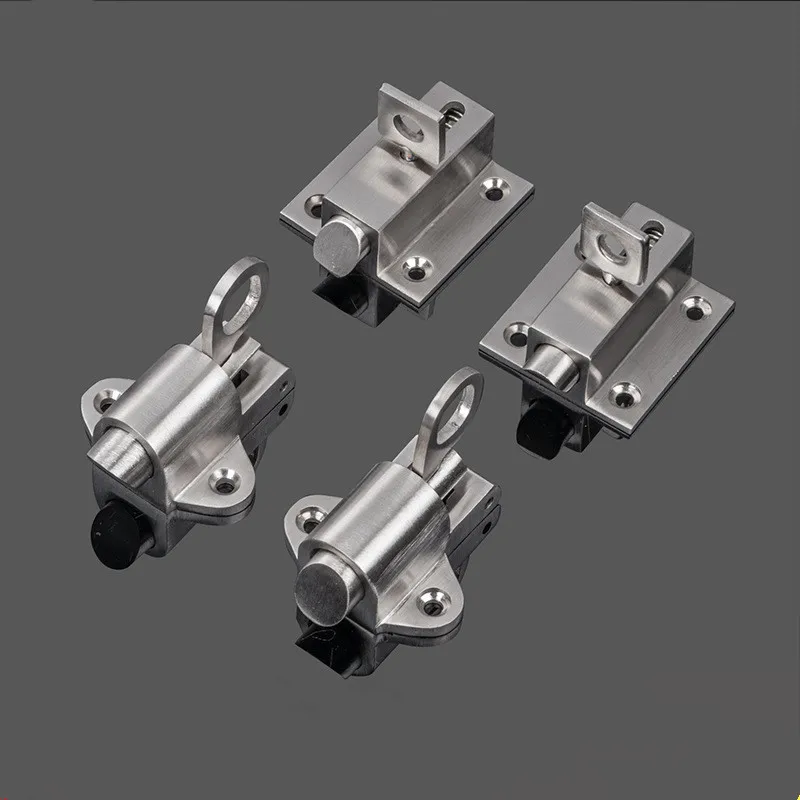 Stainless Steel Pull Ring Spring Door Latch Lock Window Gate Anti-theft Security Sliding Self Automatic Bolt Home Hardware
Stainless Steel Pull Ring Spring Door Latch Lock Window Gate Anti-theft Security Sliding Self Automatic Bolt Home Hardware