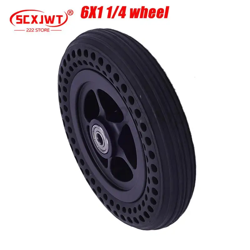 Universal 6x1 1/4 Solid Scooter Tire Fits 6-Inch Front Wheels Honeycomb Non-Inflatable All-Wheel
Universal 6x1 1/4 Solid Scooter Tire Fits 6-Inch Front Wheels Honeycomb Non-Inflatable All-Wheel