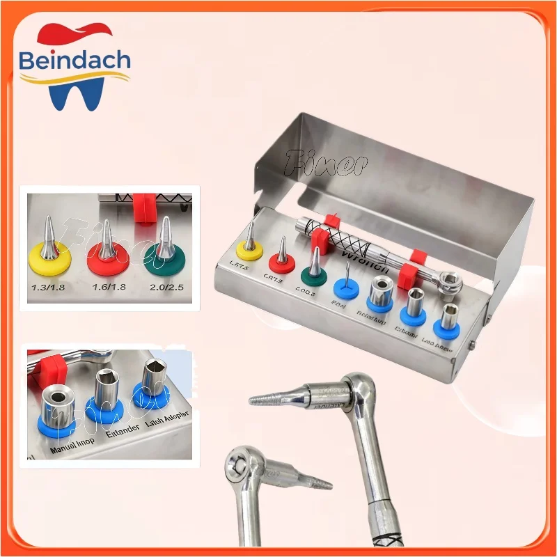 Набор для удаления дентальных имплантатов: инструмент для удаления костных вставок, расширитель кости, ключ для удаления сломанных имплантатов, набор для имплантации
Набор для удаления дентальных имплантатов: инструмент для удаления костных вставок, расширитель кости, ключ для удаления сломанных имплантатов, набор для имплантации