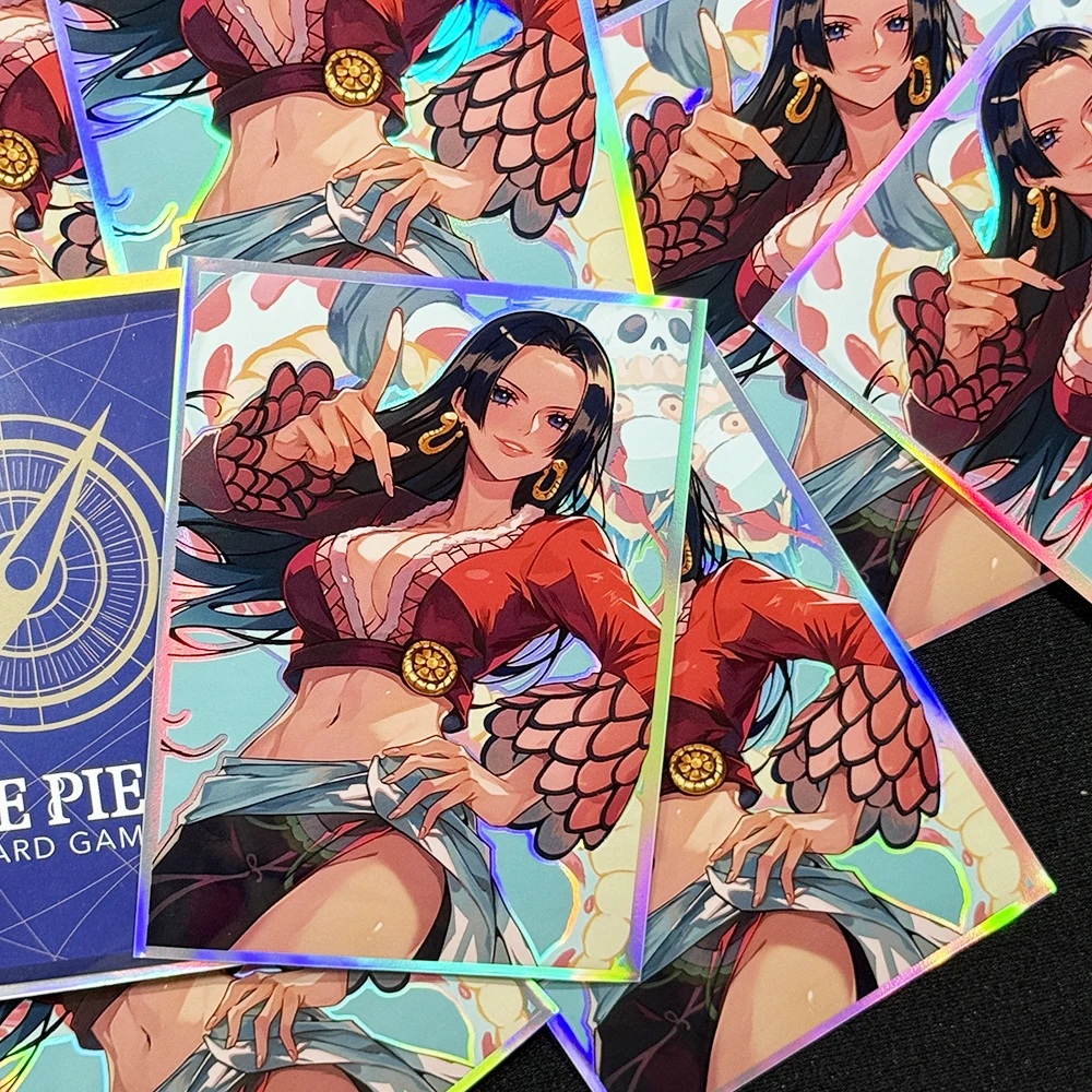 60pcs/Pack One Piece Card Sleeves Foil Boa Hancock Cute Anime Girl Card Protector for Standard Size OPCG/DPCG Board Game 67x92mm
60pcs/Pack One Piece Card Sleeves Foil Boa Hancock Cute Anime Girl Card Protector for Standard Size OPCG/DPCG Board Game 67x92mm