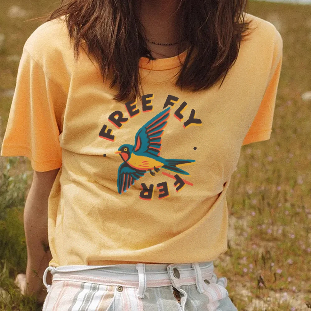 Y2K женская одежда, хлопковая повседневная футболка с круглым вырезом, футболки с рисунком, уличная одежда, красочный милый мультяшный летающий красочный птица
Y2K женская одежда, хлопковая повседневная футболка с круглым вырезом, футболки с рисунком, уличная одежда, красочный милый мультяшный летающий красочный птица