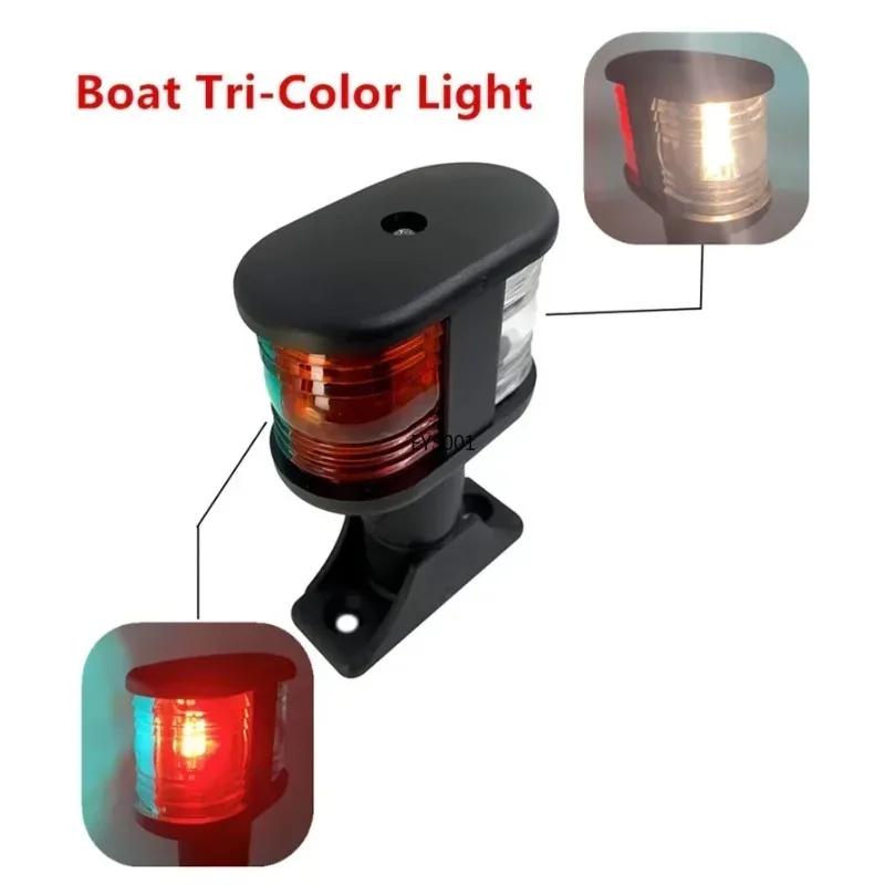 12V LED Navigation Light, Tri-color All Round White IP65, Stainless Steel and Plastic Marine Boat Masthead Light for Yacht Sea
12V LED Navigation Light, Tri-color All Round White IP65, Stainless Steel and Plastic Marine Boat Masthead Light for Yacht Sea