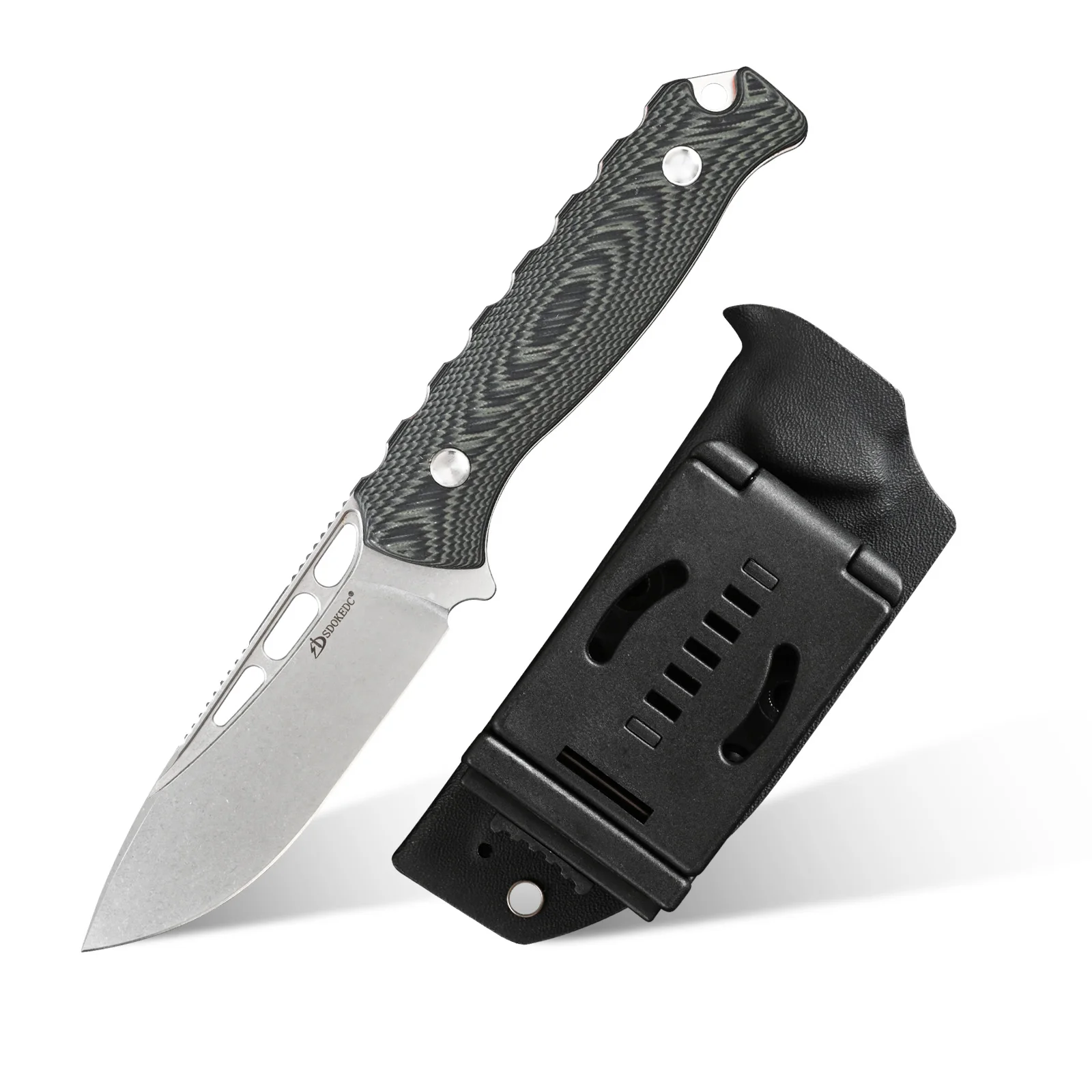 EDC Fixed Blade Knife, Heavy Duty Multifunctional Survival Tool Portable Design for Outdoor Camping Hiking Hunting Trips
EDC Fixed Blade Knife, Heavy Duty Multifunctional Survival Tool Portable Design for Outdoor Camping Hiking Hunting Trips