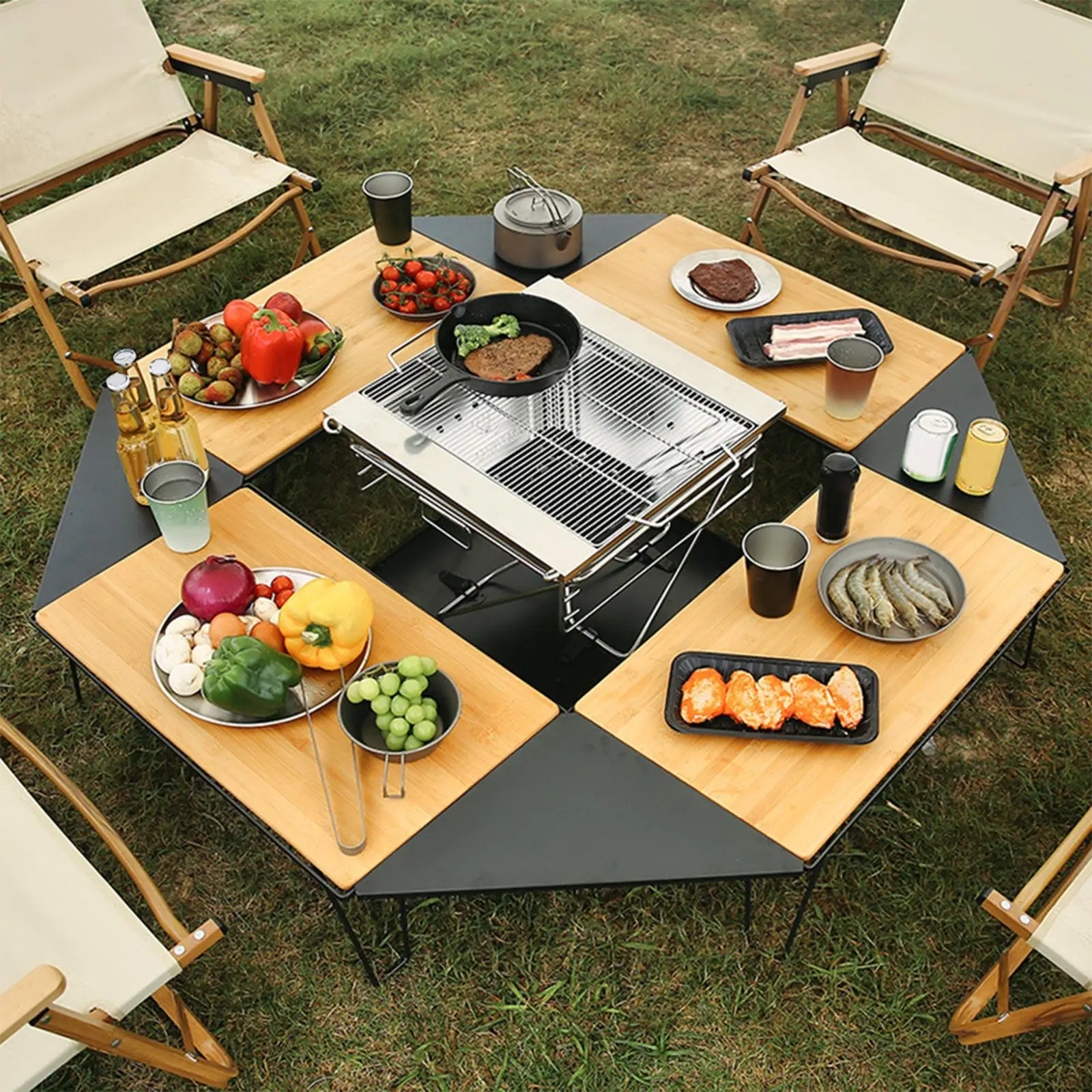 Camping Table Board Outdoor Stainless Steel Matching with Iron Net Table Desk Board for Backpacking Party BBQ Backyard
Camping Table Board Outdoor Stainless Steel Matching with Iron Net Table Desk Board for Backpacking Party BBQ Backyard