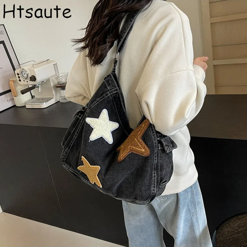 Fashion Denim Hobo Bags For Women Vintage Underarm Crossbody Shoulder Bag Purse Trendy Crossbody Handbags bolsas feminina
Fashion Denim Hobo Bags For Women Vintage Underarm Crossbody Shoulder Bag Purse Trendy Crossbody Handbags bolsas feminina