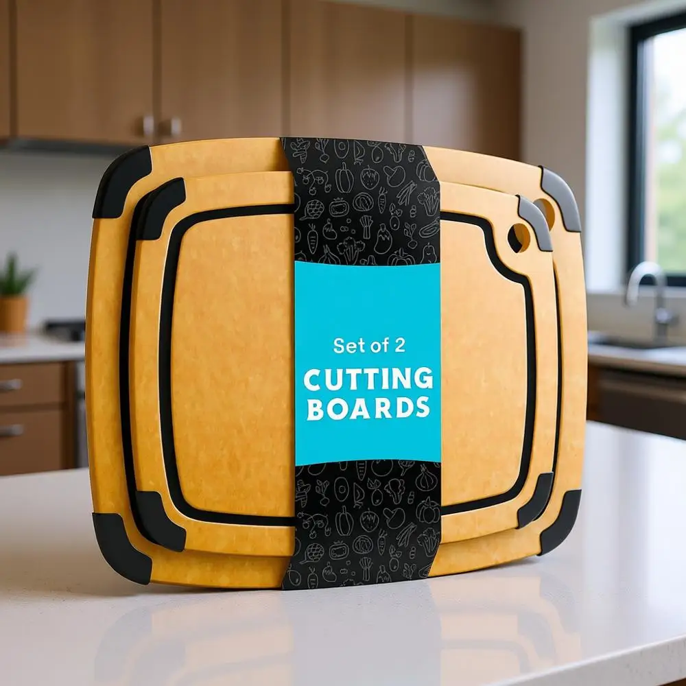 Большие разделочные доски из композитного дерева — можно мыть в посудомоечной машине, нескользящие, с пазом для сока, легкие и экологически чистые
Большие разделочные доски из композитного дерева — можно мыть в посудомоечной машине, нескользящие, с пазом для сока, легкие и экологически чистые