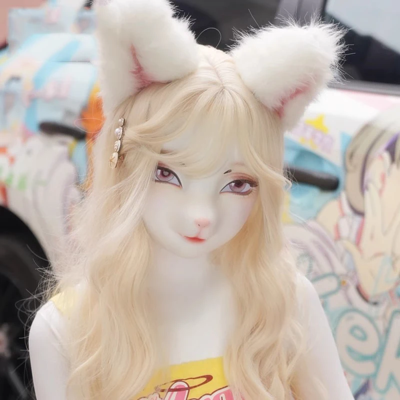 Customized Female Sweet Girl Resin Half Head/Full Head OR Kigurumi BJD Eyes Crossdress Cosplay Japanese Anime Role Rabbit Mask
Customized Female Sweet Girl Resin Half Head/Full Head OR Kigurumi BJD Eyes Crossdress Cosplay Japanese Anime Role Rabbit Mask
