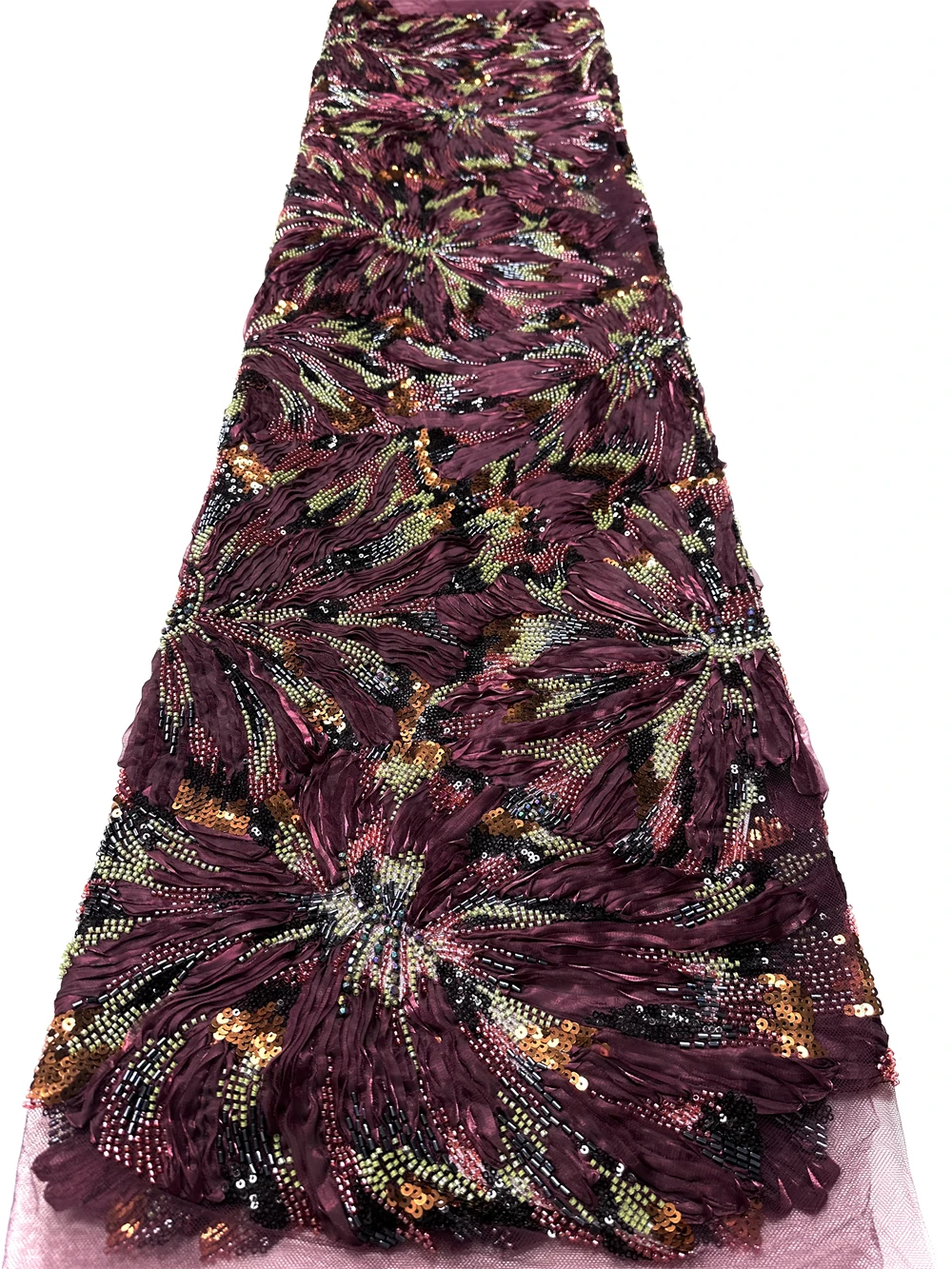 Luxury Sequins Tulle Lace Fabrics African Lace Fabric 5 Yards High Quality Beaded Embroidered Lace Fabric for Dresses Sewing
Luxury Sequins Tulle Lace Fabrics African Lace Fabric 5 Yards High Quality Beaded Embroidered Lace Fabric for Dresses Sewing