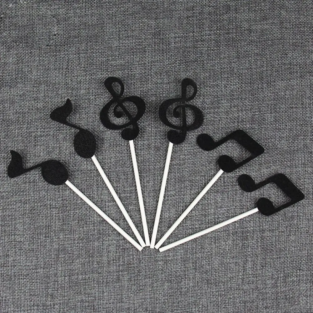 18 Pcs Music Note Cake Topper Cupcake Christmas Musical Decorations Celebrity Black
18 Pcs Music Note Cake Topper Cupcake Christmas Musical Decorations Celebrity Black