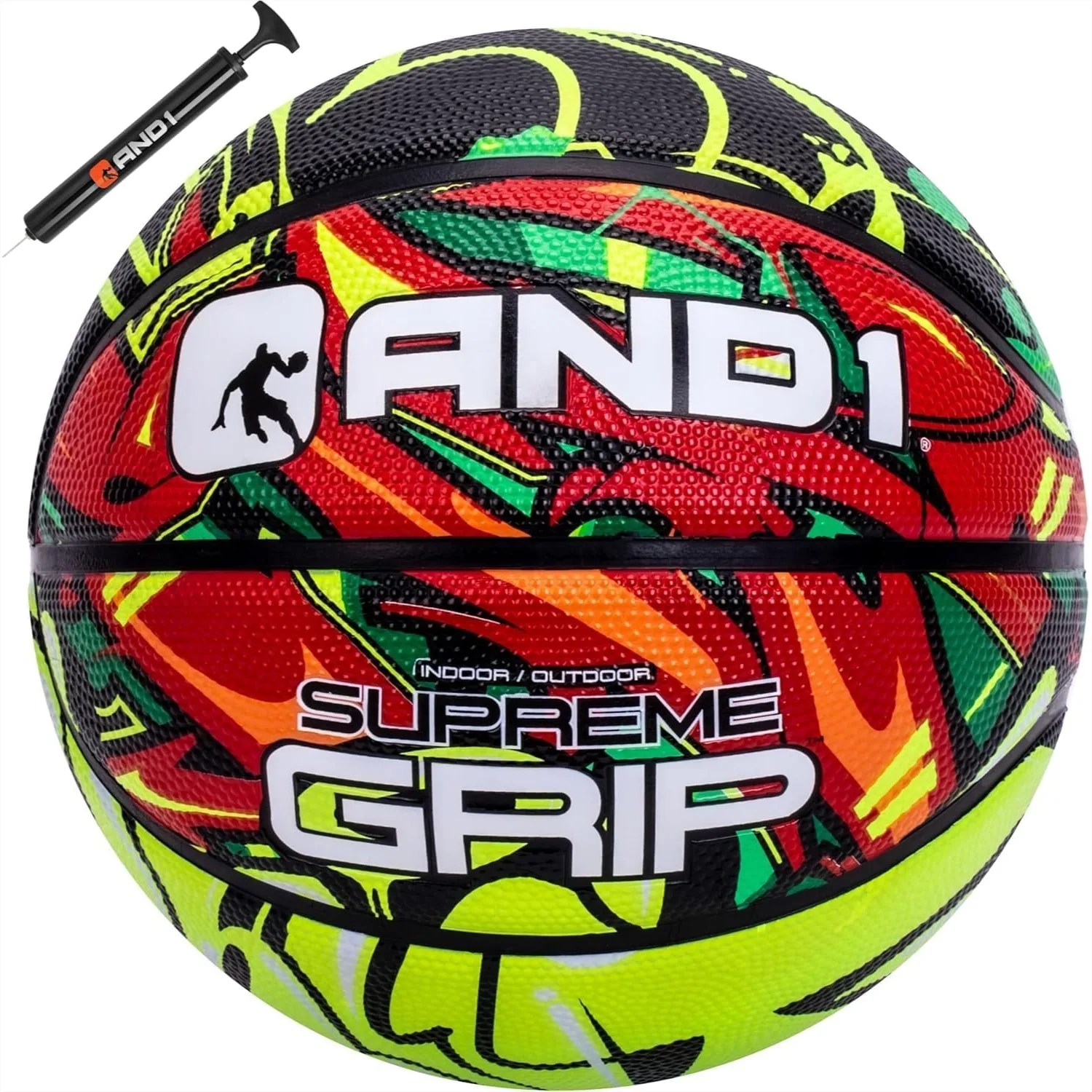 Regulation Size 7 Rubber Basketball with Deep Channel Construction, Durable Indoor Outdoor Streetball, Pump Included
Regulation Size 7 Rubber Basketball with Deep Channel Construction, Durable Indoor Outdoor Streetball, Pump Included