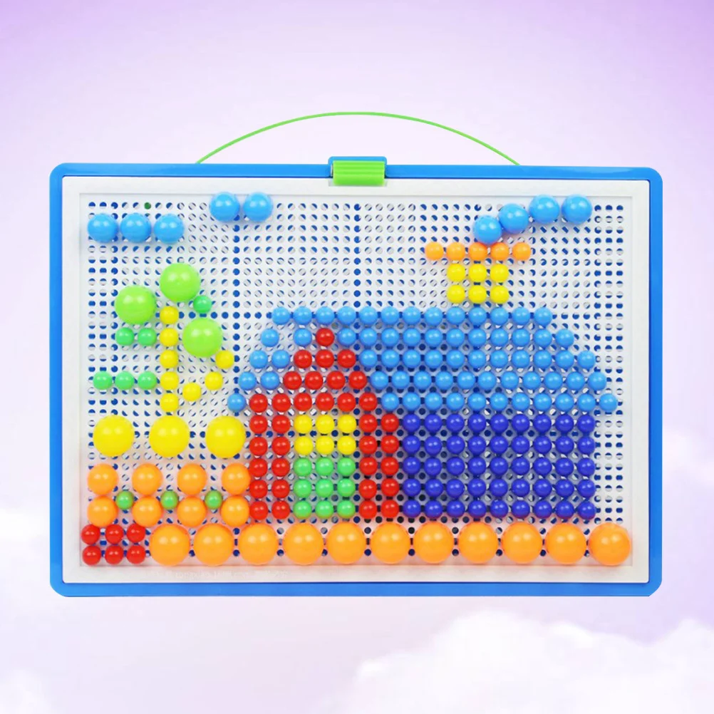 592Pcs Creative Pegboard Jigsaw Puzzle 27.5x19cm Round Edge Plastic Nails for Safe Playtime Skill Building Fun Learning
592Pcs Creative Pegboard Jigsaw Puzzle 27.5x19cm Round Edge Plastic Nails for Safe Playtime Skill Building Fun Learning
