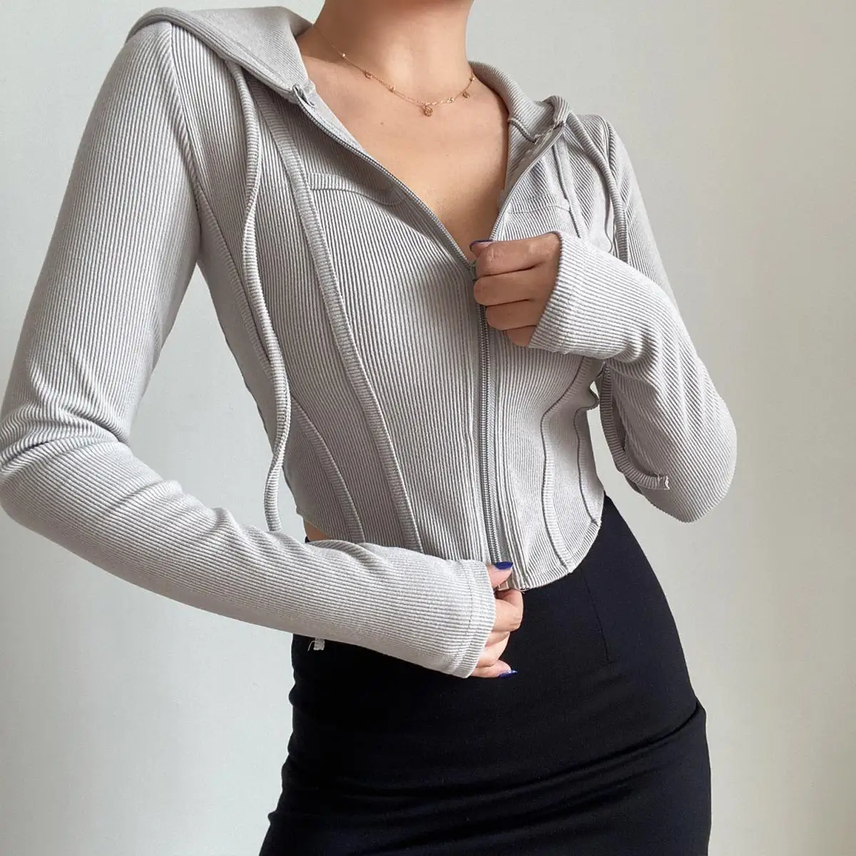 Sweet Hot Crop Top Hoodie - Women's Streetwear Jacket High Waist Slim Fit Long Sleeve Casual Female Athletic Shirt
Sweet Hot Crop Top Hoodie - Women's Streetwear Jacket High Waist Slim Fit Long Sleeve Casual Female Athletic Shirt