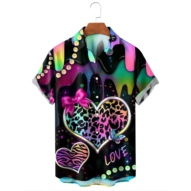 2024 New Fashion Men Women Hawaiian Shirts Harajuku Love Print Colorful y2k Tops Womens Clothes Short Sleeve Blouse Streetwear
2024 New Fashion Men Women Hawaiian Shirts Harajuku Love Print Colorful y2k Tops Womens Clothes Short Sleeve Blouse Streetwear