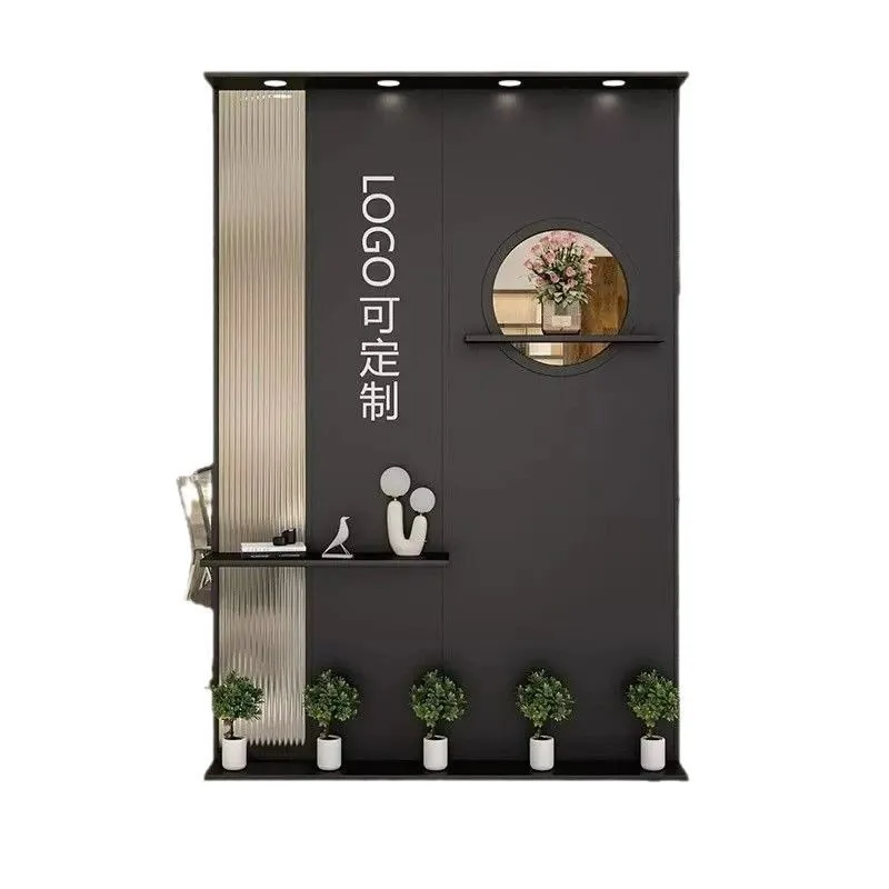 Living room, glass partition, office entrance, blocking the front desk screen
Living room, glass partition, office entrance, blocking the front desk screen