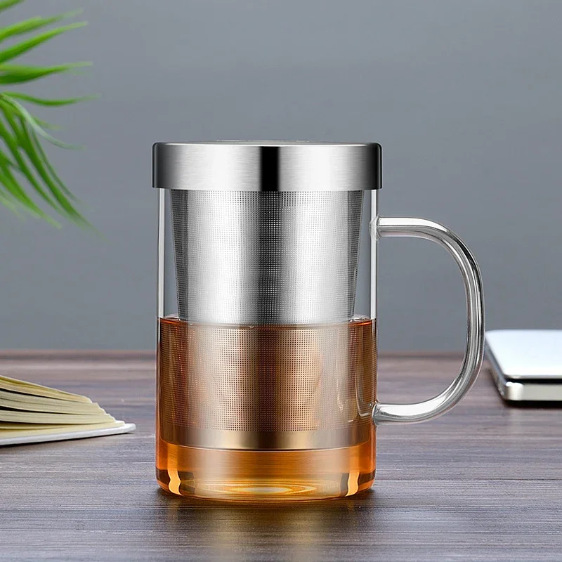 Glass Water Bottle Borosilicate Glass Coffee Mug Home Insulated Office Cup with Handgrip Travel Mug Tea Infuser Filter Water Cup
Glass Water Bottle Borosilicate Glass Coffee Mug Home Insulated Office Cup with Handgrip Travel Mug Tea Infuser Filter Water Cup
