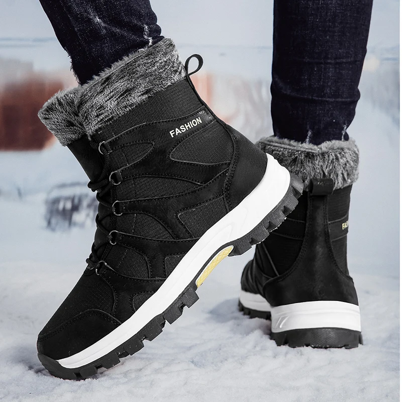 Snow boots, durable, new style, leather and fur lined for warmth, high-top cotton shoes, waterproof and anti-slip
Snow boots, durable, new style, leather and fur lined for warmth, high-top cotton shoes, waterproof and anti-slip