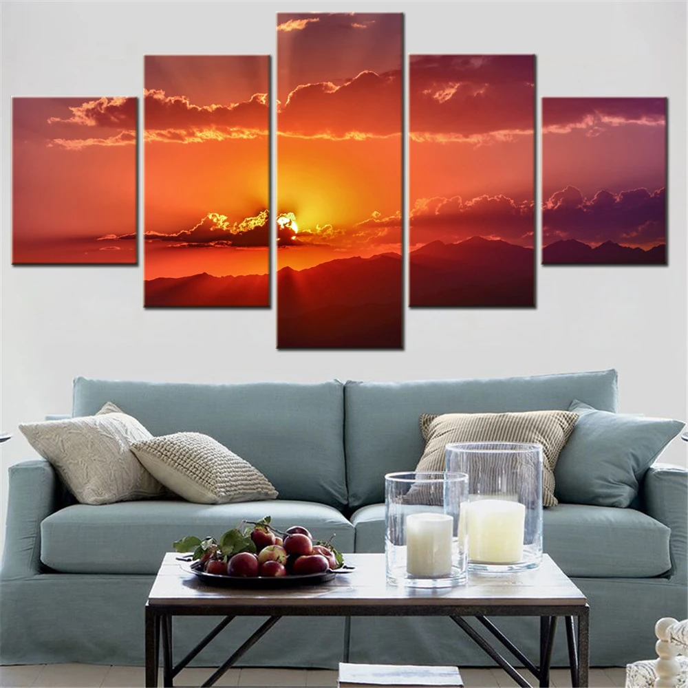 5 Pieces Canvas Wall Ars Poster Painting Nature Golden Hour Dramatic Sky Wallpaper Home Decor Picture Printing Living Room Mural
5 Pieces Canvas Wall Ars Poster Painting Nature Golden Hour Dramatic Sky Wallpaper Home Decor Picture Printing Living Room Mural