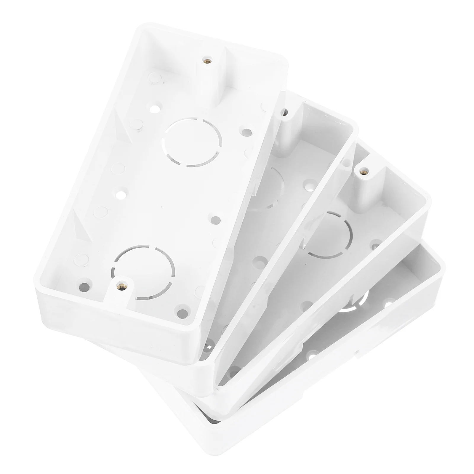 4 Pcs Switch Socket Junction Box PVC Wall Mounted Electrical Outlet Boxes for Home Office Durability Easy Installation Surface
4 Pcs Switch Socket Junction Box PVC Wall Mounted Electrical Outlet Boxes for Home Office Durability Easy Installation Surface