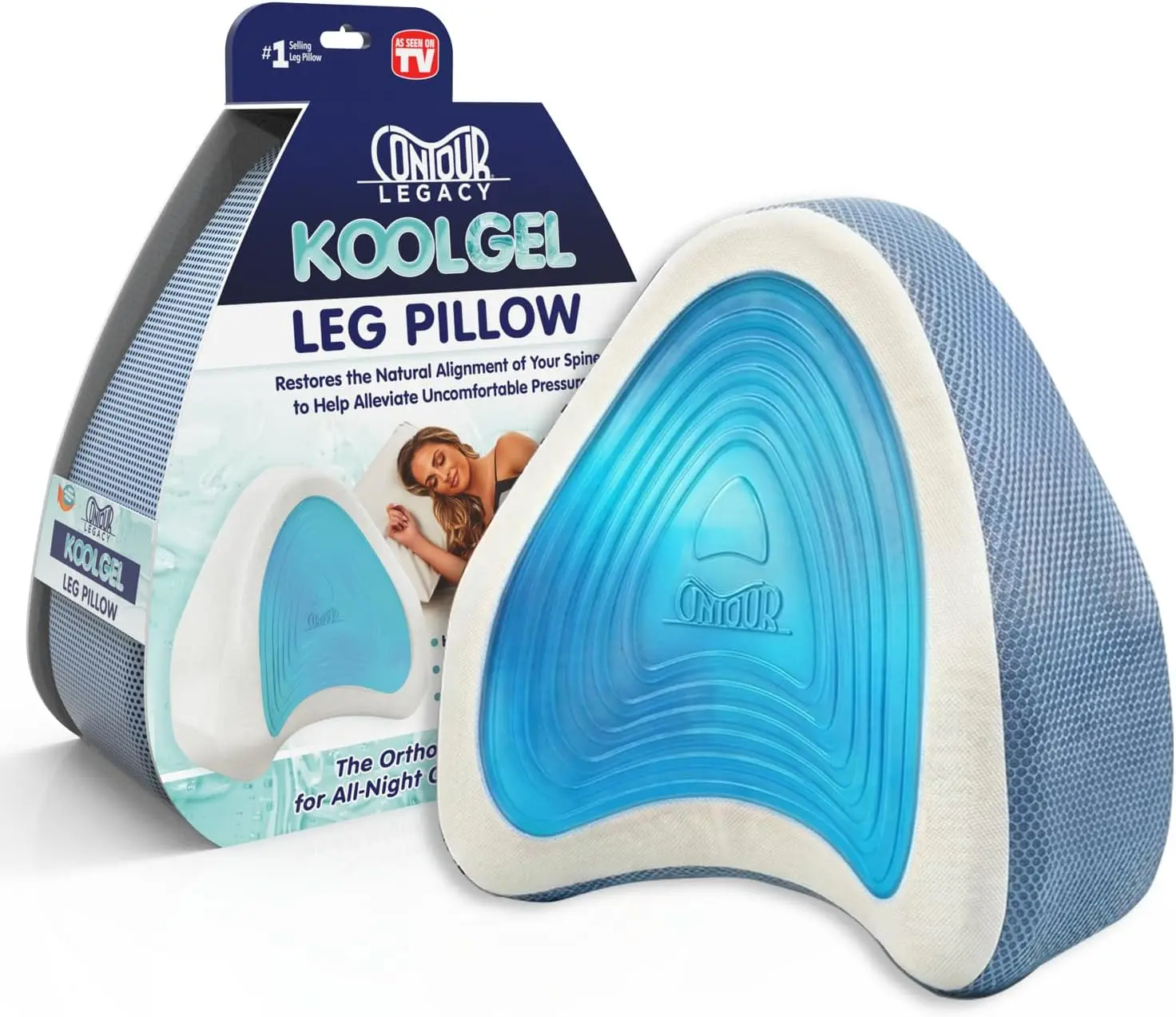 Leg Pillow for Side Sleepers with Cooling Gel Layer for Back Hip Knee Pain Relief
Leg Pillow for Side Sleepers with Cooling Gel Layer for Back Hip Knee Pain Relief