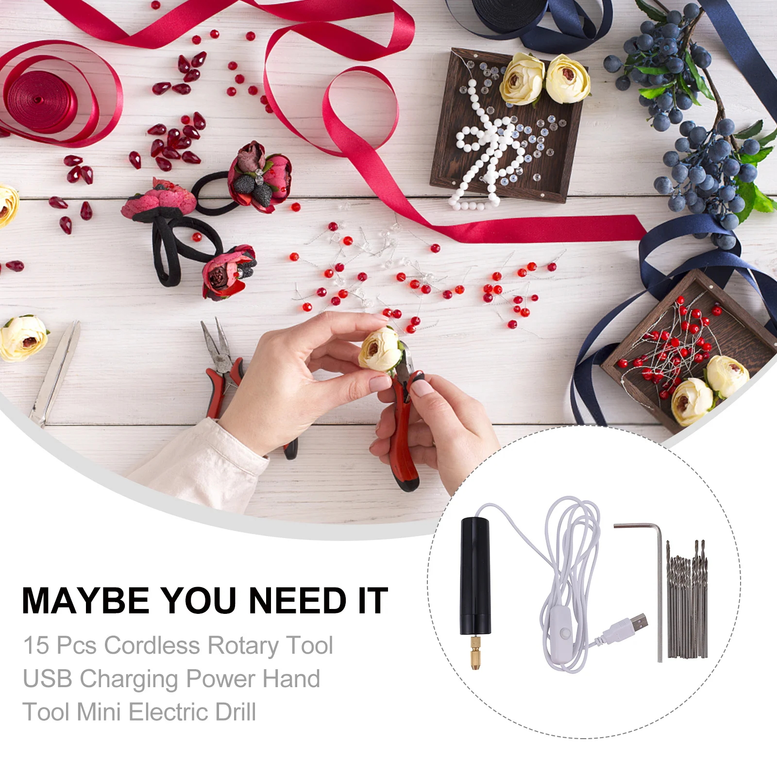 15 pcs Cordless Rotary Tool Mini Electric Drill Usb Charging Wireless For Wood Plastic Glass Metal Polishing Engraving Grinding
15 pcs Cordless Rotary Tool Mini Electric Drill Usb Charging Wireless For Wood Plastic Glass Metal Polishing Engraving Grinding