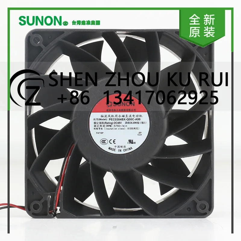 Новый оригинальный Sunon 5 В 12 В 24 В постоянного тока 48 В 26.40/26.20 Вт AC EC 12038 120X120X38MM 12 см сервер двухпроводной вентилятор охлаждения PEC0384BX-Q00C-A99
Новый оригинальный Sunon 5 В 12 В 24 В постоянного тока 48 В 26.40/26.20 Вт AC EC 12038 120X120X38MM 12 см сервер двухпроводной вентилятор охлаждения PEC0384BX-Q00C-A99