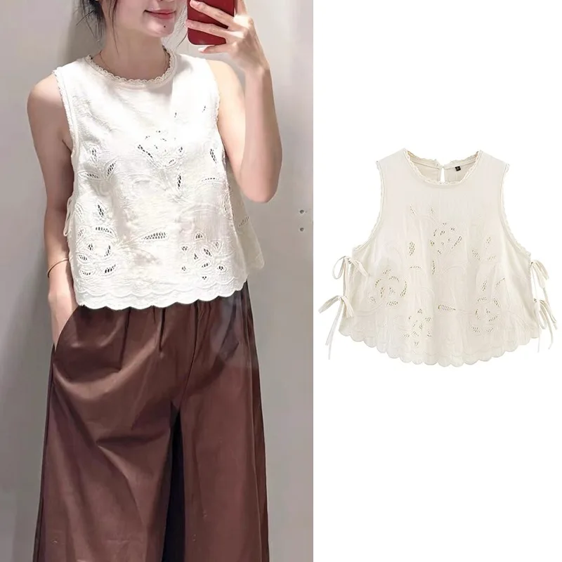TRAFZR Women's Tanks Elegant Woman Top Cotton Cami Casual Tops Off Shoulder Cute Sleeveless Y2k Summer White Crop Vest Female
TRAFZR Women's Tanks Elegant Woman Top Cotton Cami Casual Tops Off Shoulder Cute Sleeveless Y2k Summer White Crop Vest Female