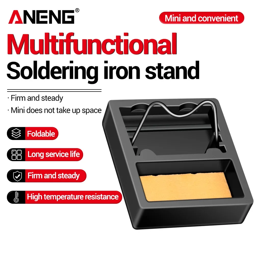 ANENG Mini Soldering Iron Stand ABS Iron Base With High Temperature Sponge For Welding Repair Tool
ANENG Mini Soldering Iron Stand ABS Iron Base With High Temperature Sponge For Welding Repair Tool