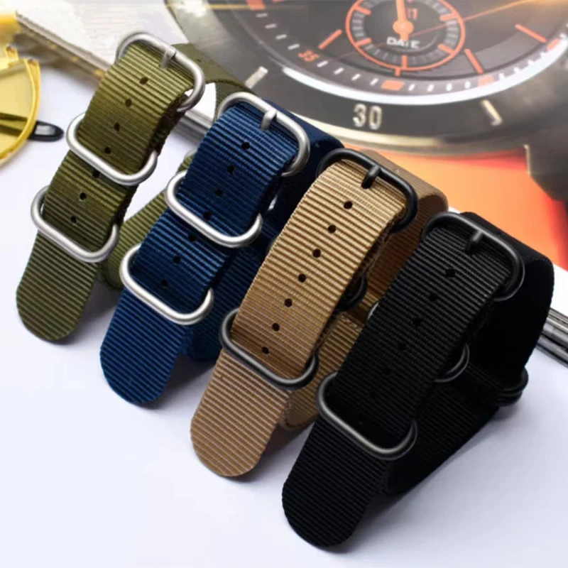 5 Ring Watch Band Strape Military Quality Nylon 18mm 20mm 22mm 24mm G10 color selection Men Women
5 Ring Watch Band Strape Military Quality Nylon 18mm 20mm 22mm 24mm G10 color selection Men Women