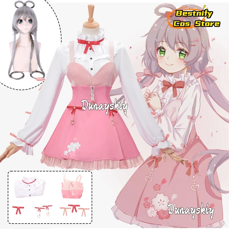 Vtuber Luo Tianyi Cosplay Costume Luo Tianyi Pink Princess Lolita Dress Anime Outfits Wig Prop Suits Role-play Adult Women Dress
Vtuber Luo Tianyi Cosplay Costume Luo Tianyi Pink Princess Lolita Dress Anime Outfits Wig Prop Suits Role-play Adult Women Dress