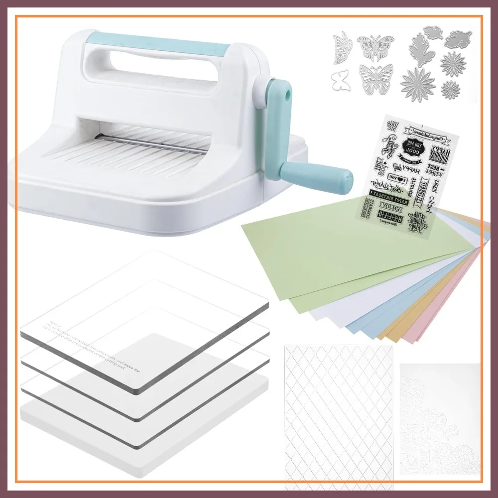 6in Die Cutting Machine, Manual Embossing Machine for Scrapbooking Starter
6in Die Cutting Machine, Manual Embossing Machine for Scrapbooking Starter