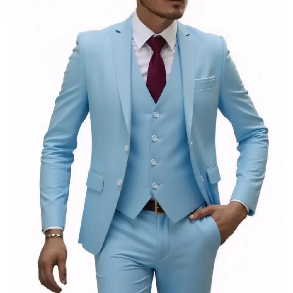Cassy High Quality suit Formal Business Office Men's Suits Slim fit casual suit(jacket+Vest+Pants)
Cassy High Quality suit Formal Business Office Men's Suits Slim fit casual suit(jacket+Vest+Pants)
