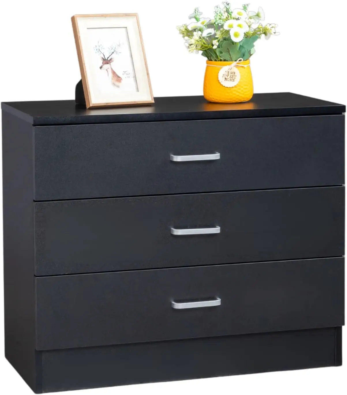 3 Drawer Dresser, Modern Storage Chest of Drawers, Wood Bedside Table Night Table for Bedroom,Living Room (Black)
3 Drawer Dresser, Modern Storage Chest of Drawers, Wood Bedside Table Night Table for Bedroom,Living Room (Black)