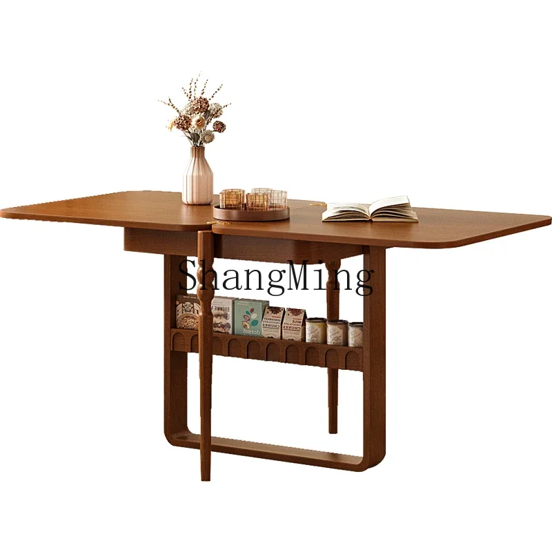 ZZJ retro folding dining table and chair combination small apartment living room multi-functional solid wood dining table
ZZJ retro folding dining table and chair combination small apartment living room multi-functional solid wood dining table