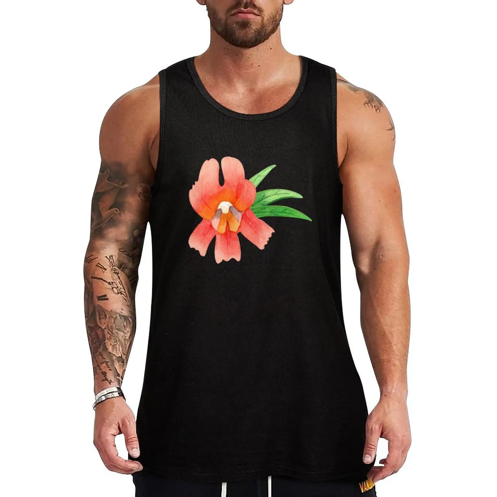 Orange Monkeyflowers Tank Top Bodybuilding Tank Top Sleeveless Gym Fitness Shirt
Orange Monkeyflowers Tank Top Bodybuilding Tank Top Sleeveless Gym Fitness Shirt