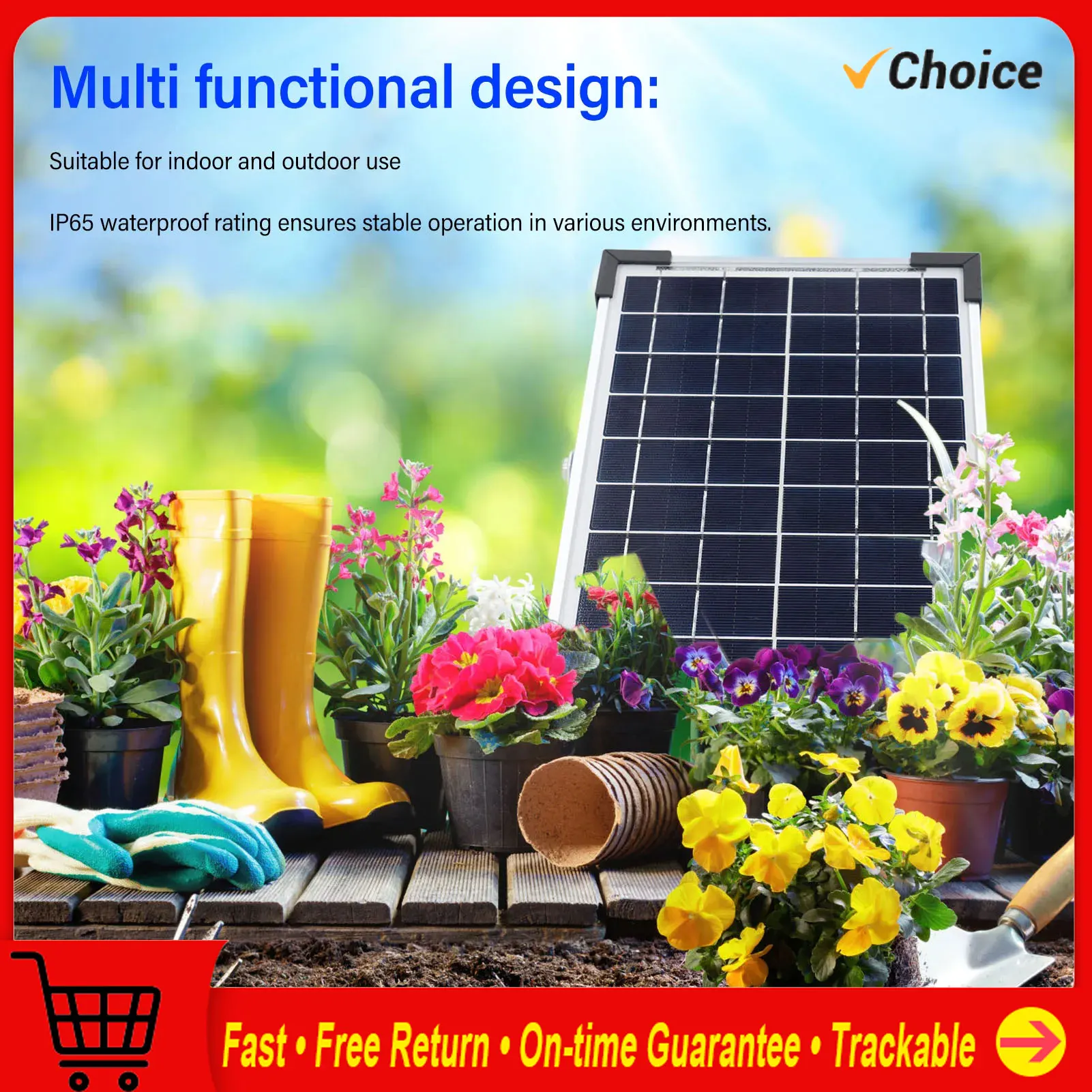 Solar Automatic Watering System Multifunctional Irrigation with 10 Timing Modes High Efficiency 9V 5W
Solar Automatic Watering System Multifunctional Irrigation with 10 Timing Modes High Efficiency 9V 5W