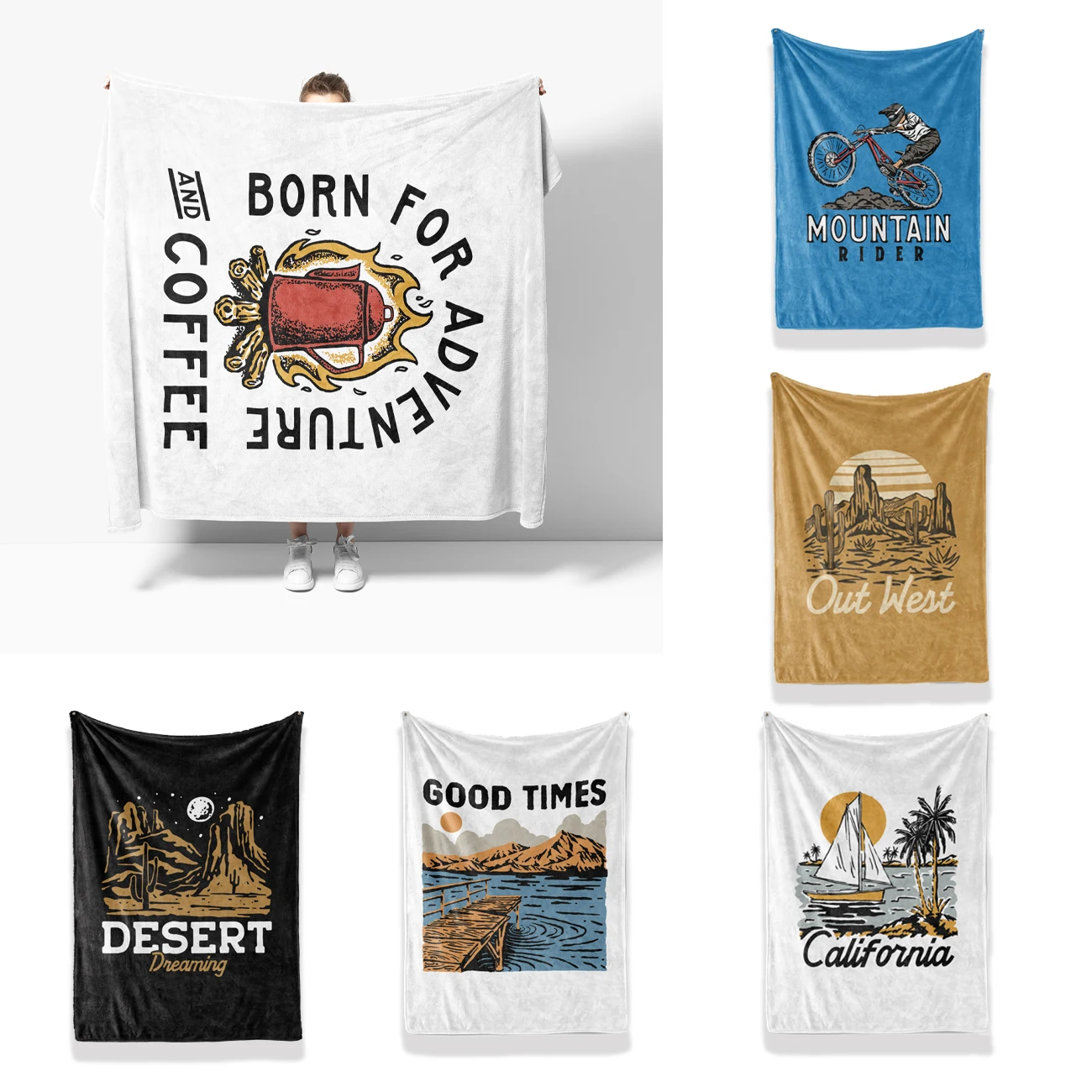 Outdoor Camping Extreme Sports Throw Blanket, Natural Scenery, Warm Stich Blankets, Beds, Sofa, Picnic, Travel, Four Seasons
Outdoor Camping Extreme Sports Throw Blanket, Natural Scenery, Warm Stich Blankets, Beds, Sofa, Picnic, Travel, Four Seasons