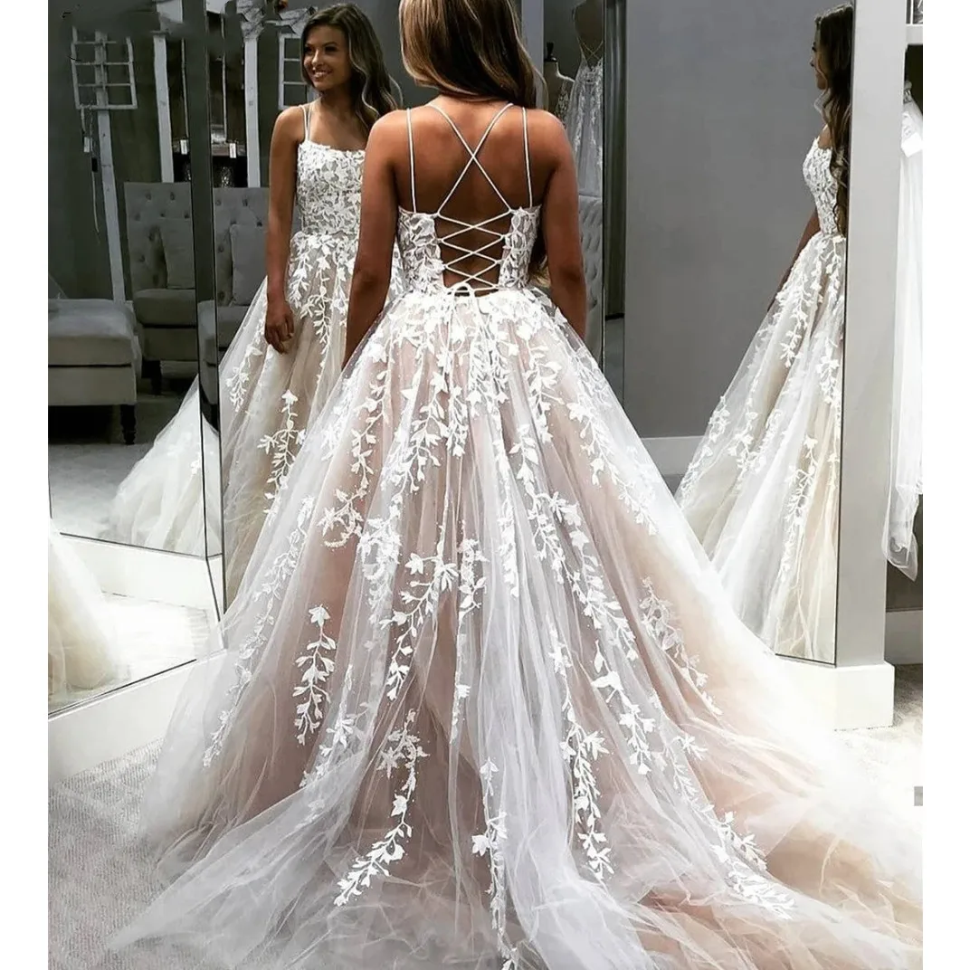 Spaghetti Straps Floral Prom Dress Lace Appliques Homecoming Gowns Formal Party Evening Dress Vestidos De Novia Plus Size
Spaghetti Straps Floral Prom Dress Lace Appliques Homecoming Gowns Formal Party Evening Dress Vestidos De Novia Plus Size