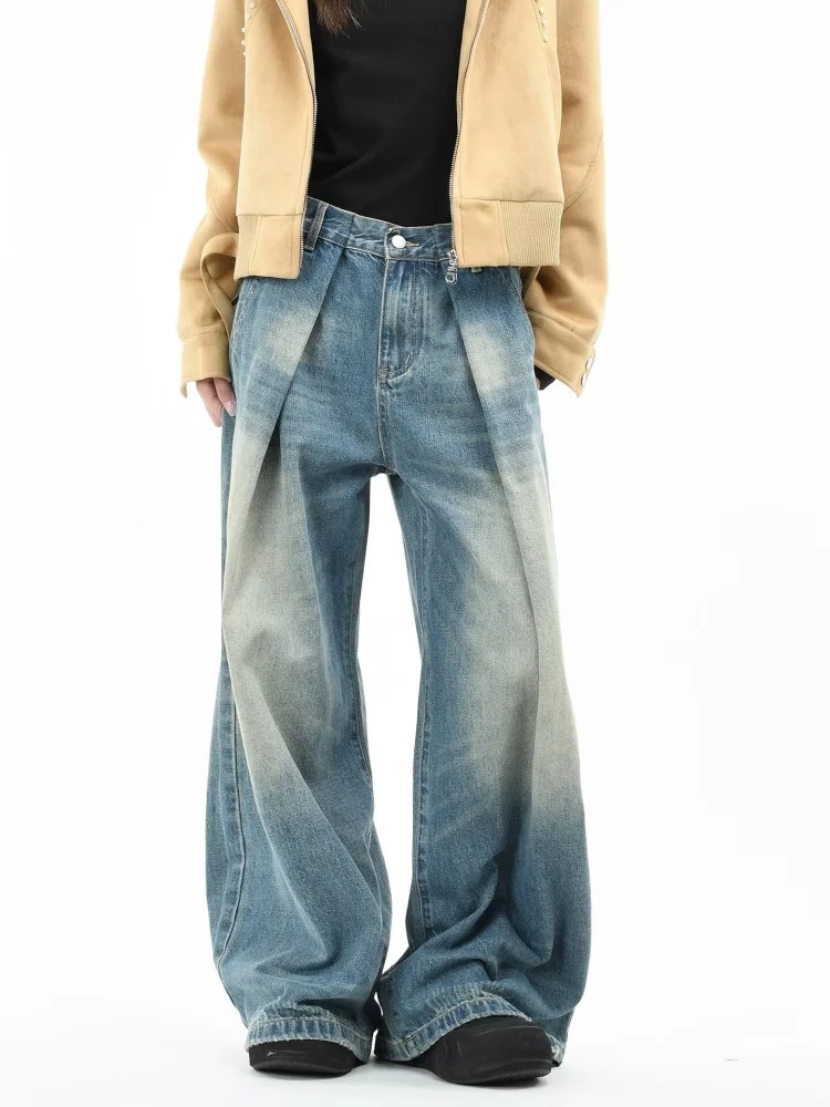 2024 Trend Y2K Стиль, потертые синие мешковатые плиссированные женские джинсы, брюки для женской одежды, широкие винтажные новые модные джинсовые брюки
2024 Trend Y2K Стиль, потертые синие мешковатые плиссированные женские джинсы, брюки для женской одежды, широкие винтажные новые модные джинсовые брюки