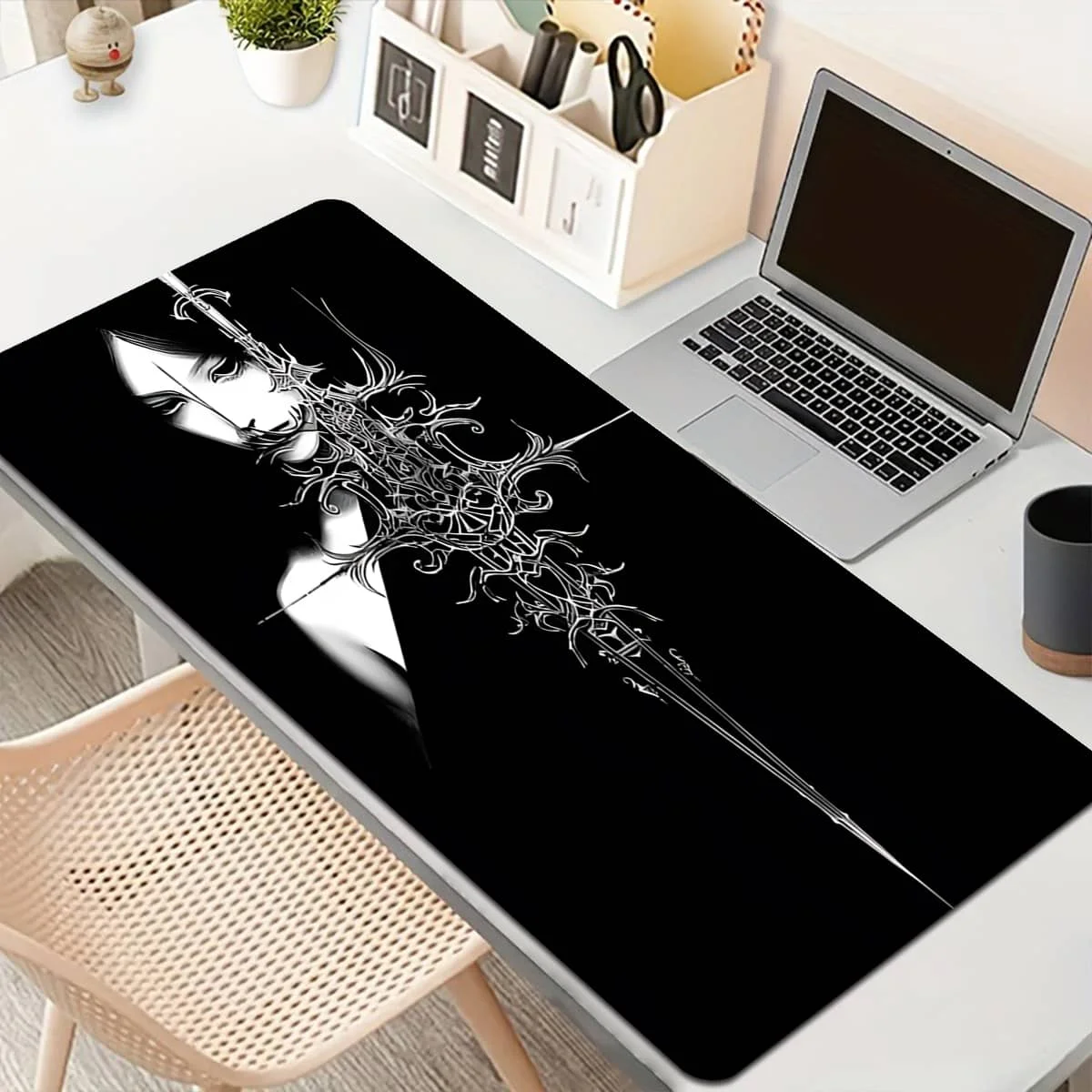 1 шт. черно-белый коврик для мыши с художественным мечом — нескользящая резиновая основа | Идеально подходит для офисного домашнего декора | Готический дизайн линии искусства
1 шт. черно-белый коврик для мыши с художественным мечом — нескользящая резиновая основа | Идеально подходит для офисного домашнего декора | Готический дизайн линии искусства