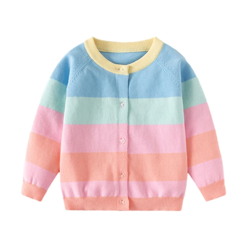 Fall Kids Girls Colorful Striped Sweater Casual Sweet Knit Cardigan Top Crewneck Comfortable Sweater Top
Fall Kids Girls Colorful Striped Sweater Casual Sweet Knit Cardigan Top Crewneck Comfortable Sweater Top