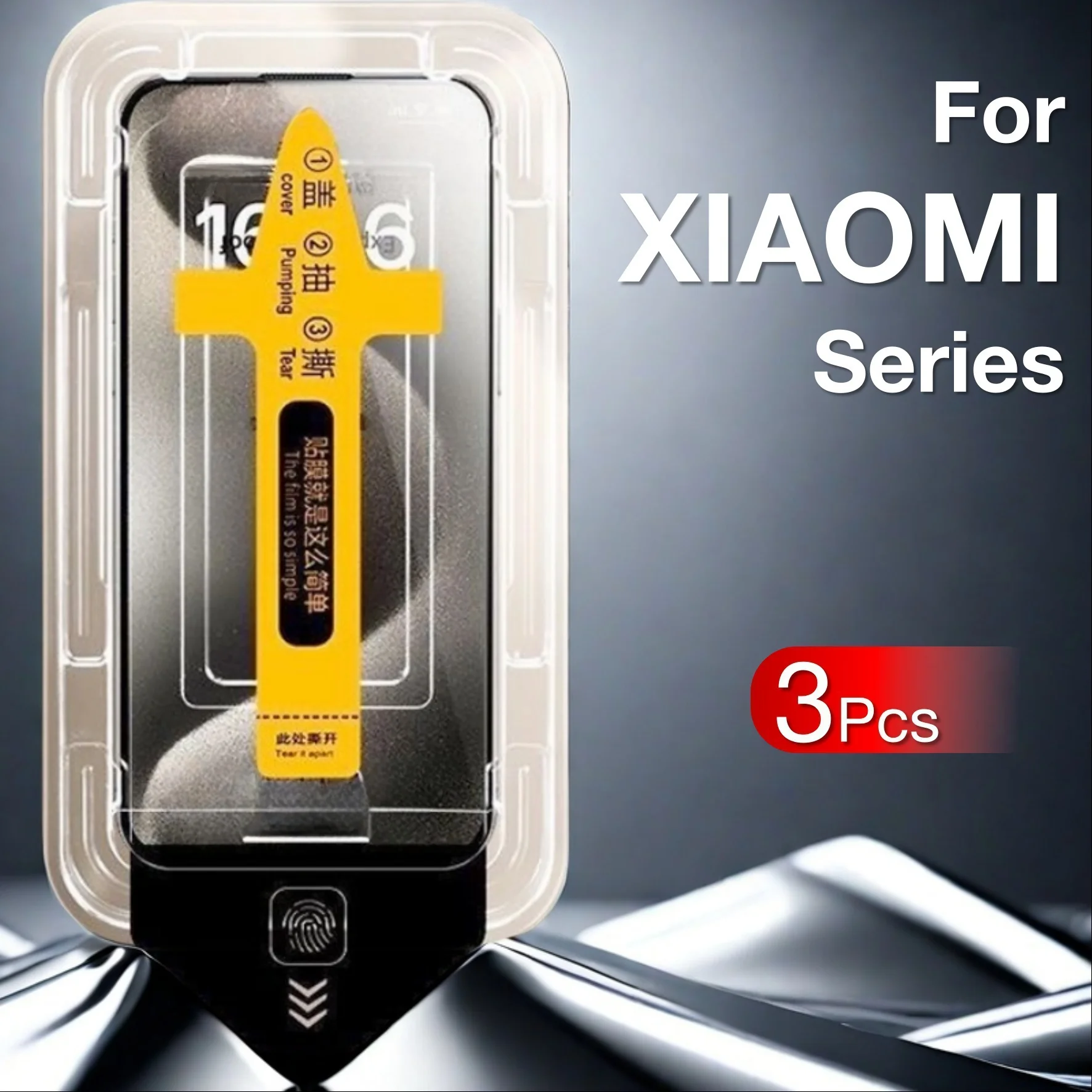 3Pcs Auto Positioning Dust-Free Tempered Glass Screen Protector For Xiaomi Phones Ultra Clear Anti-Fingerprint Scratch Resistant
3Pcs Auto Positioning Dust-Free Tempered Glass Screen Protector For Xiaomi Phones Ultra Clear Anti-Fingerprint Scratch Resistant