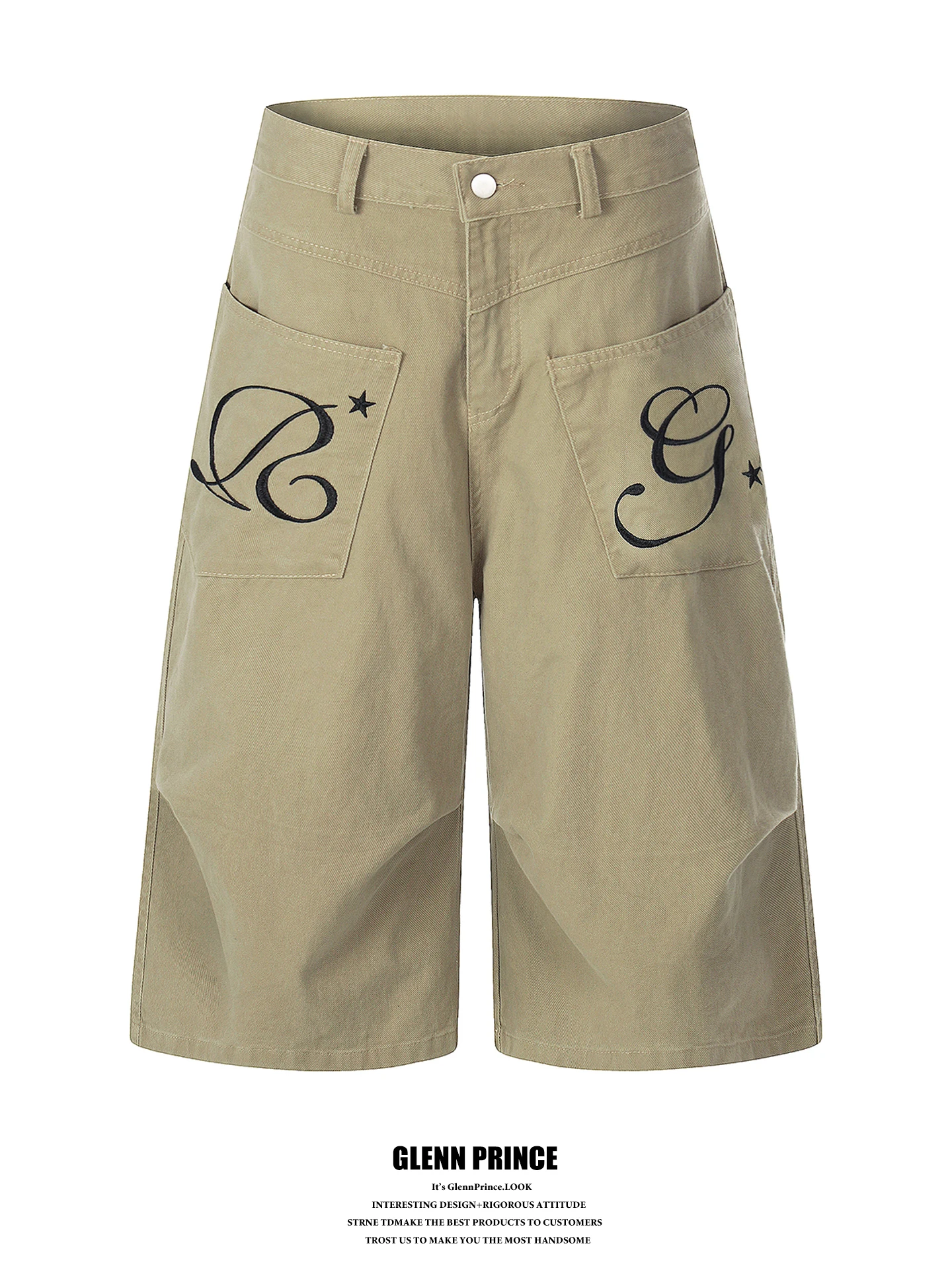 GPstudio American Retro Embroidered Workwear Shorts Men Summer Design Loose Wide Leg Seven-Foot-Pants
GPstudio American Retro Embroidered Workwear Shorts Men Summer Design Loose Wide Leg Seven-Foot-Pants